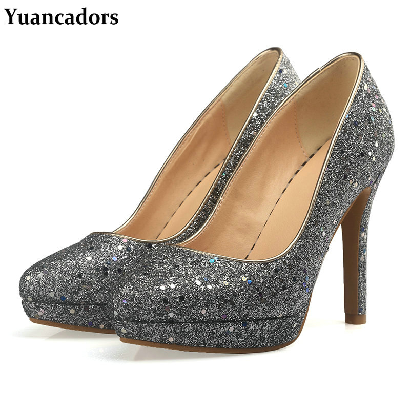 Men'S Fashion For Wedding - Puntschoen Marineblauw Groen Zilver Pailletten Glitter