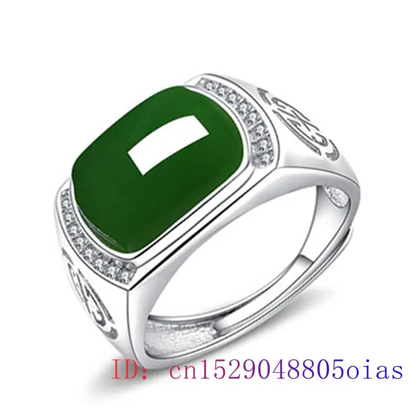 Men'S Fashion For Wedding - Groene Jade Ring Geschenken Mode Mannen