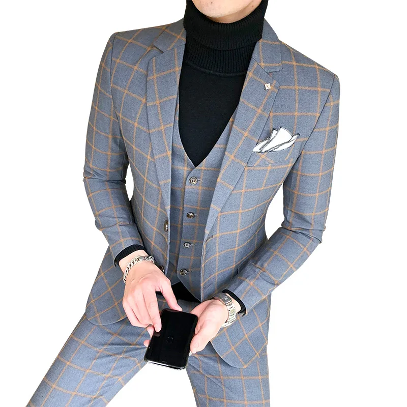 Men'S Dress Pants Fashion - Blazer En Vest En Broek/Boutique Mode