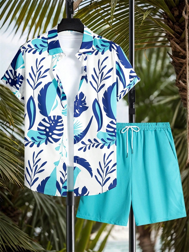 Men'S Fashion And Style - Herenoverhemdset met korte mouwen Artistiek en
