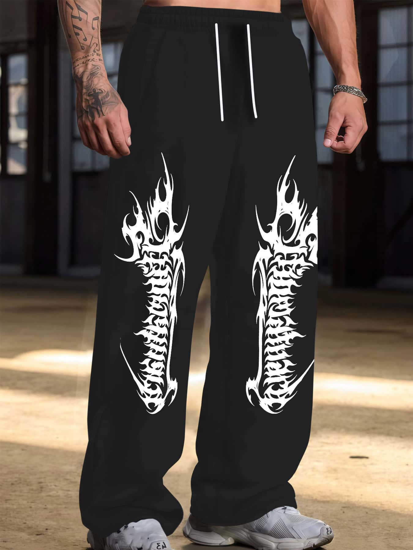 Men'S Dress Pants Fashion - Gothic Fashion Street Trend Heren- en