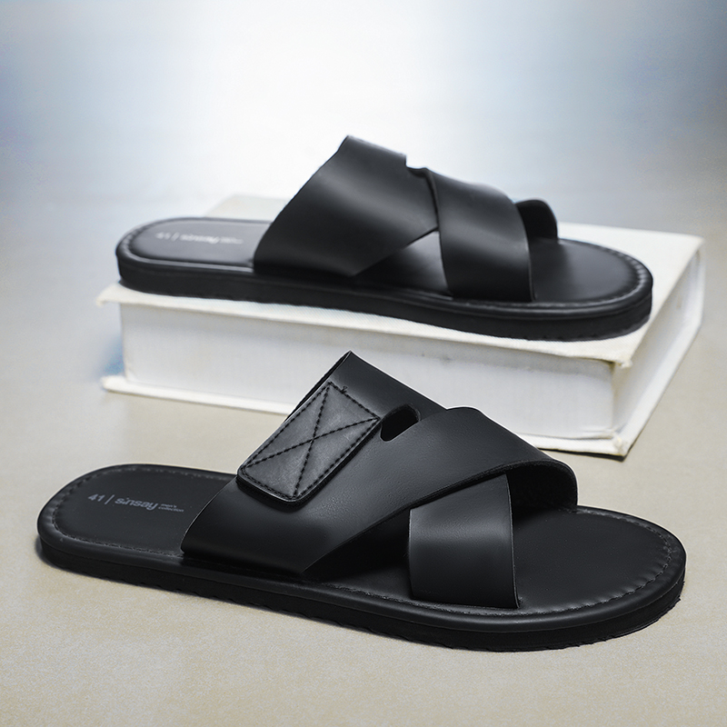 Men Fashion Korean Style - Herenpantoffels 2026 nieuwe zomer vrijetijdssandalen Koreaanse