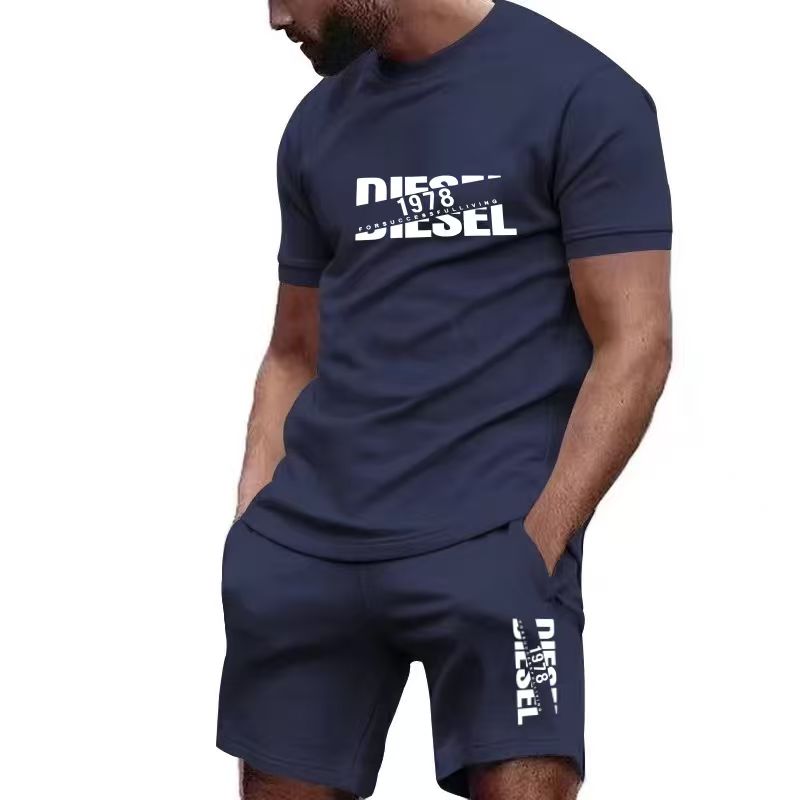 Men'S Fashion Videos - 2026 nieuwe zomer heren T-shirt+shorts set,