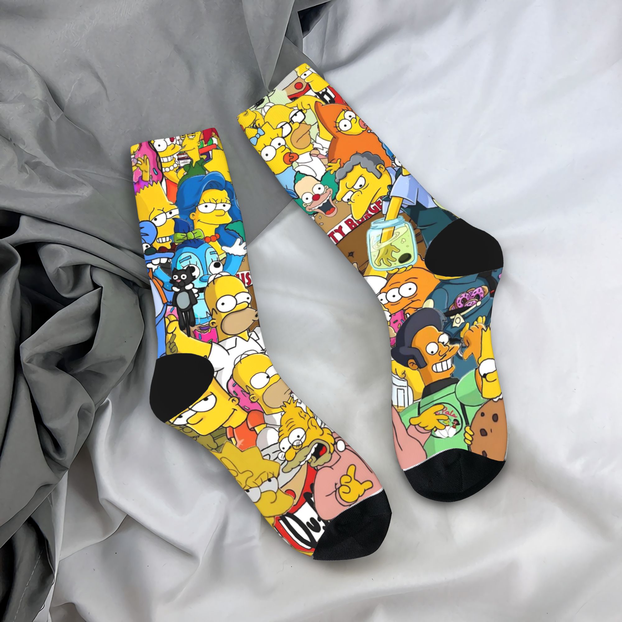 Men'S Fashion Youtube - Mode S-Simpson voetbalsokken Polyester middenbuissokken voor