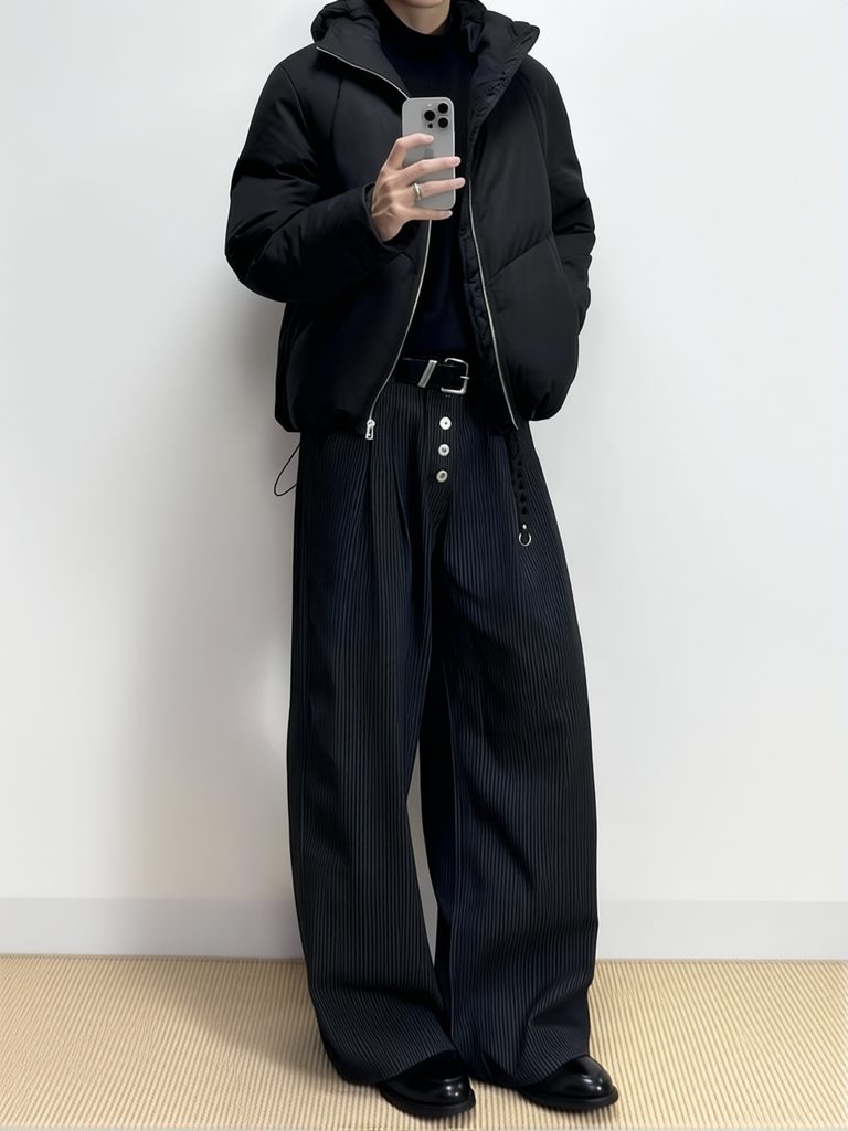 Men'S Dress Pants Fashion - Oude stijl heren wijde pijpen pakbroek