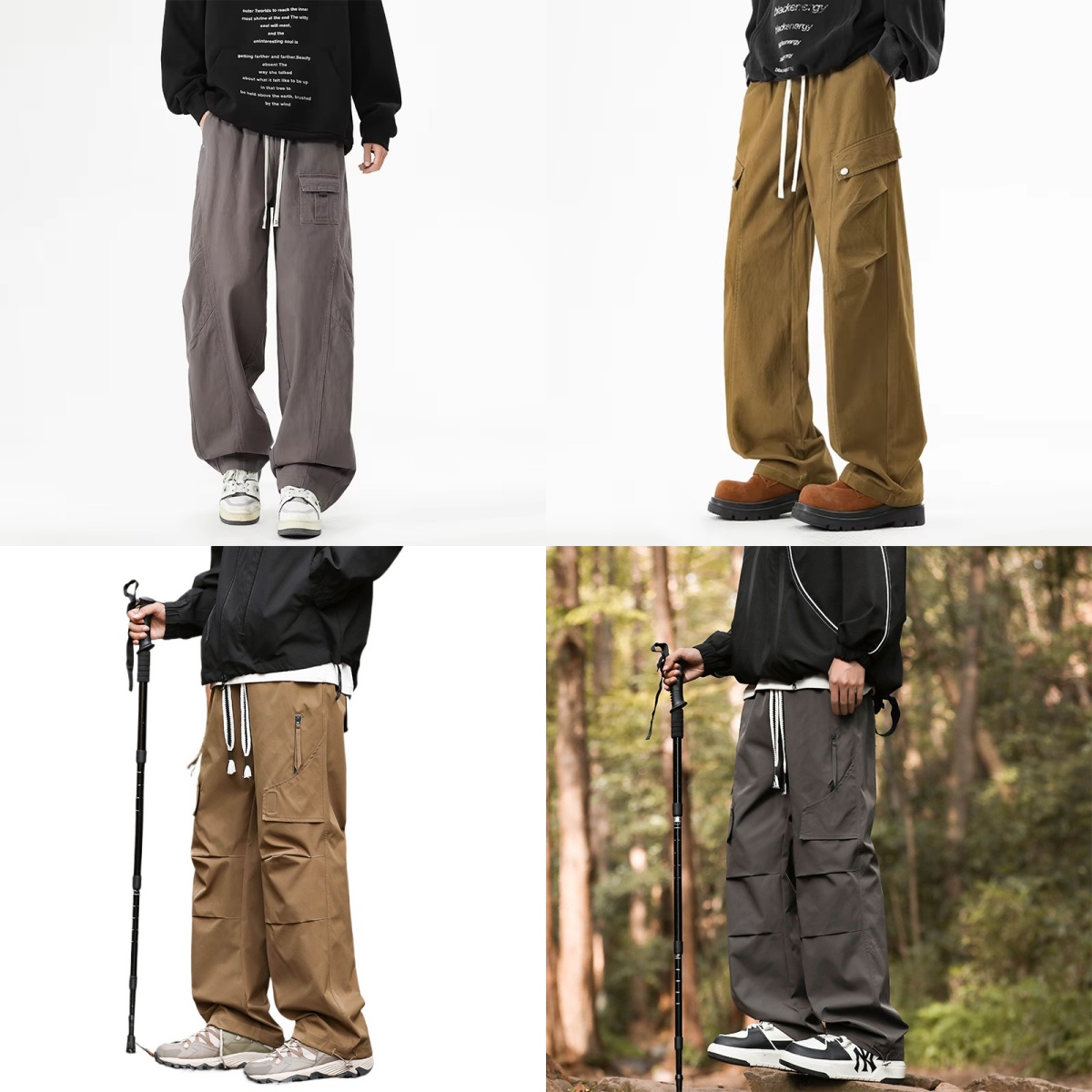 Men'S Fashion Khaki Pants - 2025 Nieuwe Katoenen Mannen Cargo Broek