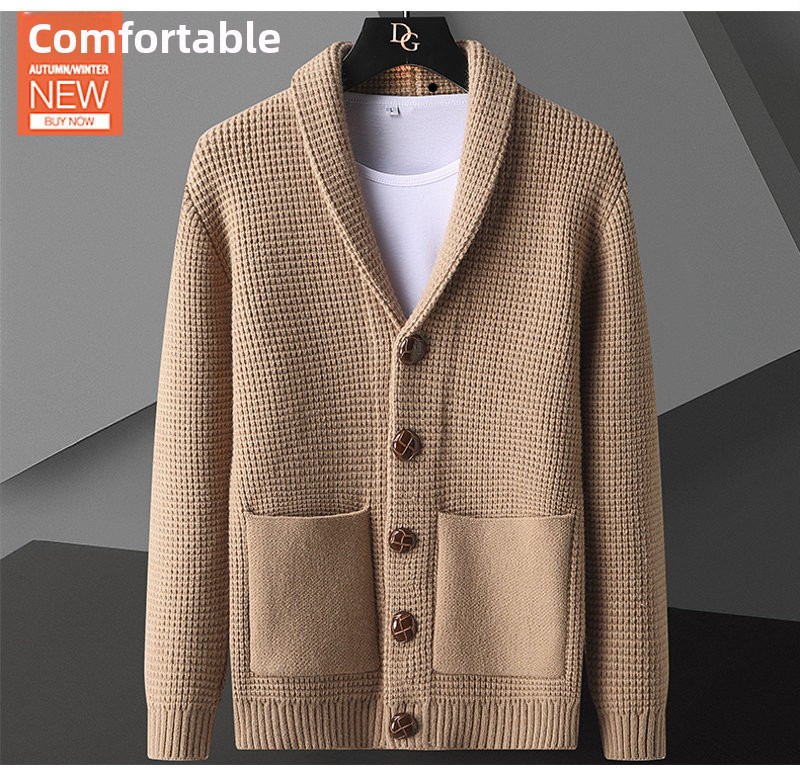 Men Fashion Korean Style - Hoogwaardige luxe gebreide jas, nieuwe stijl
