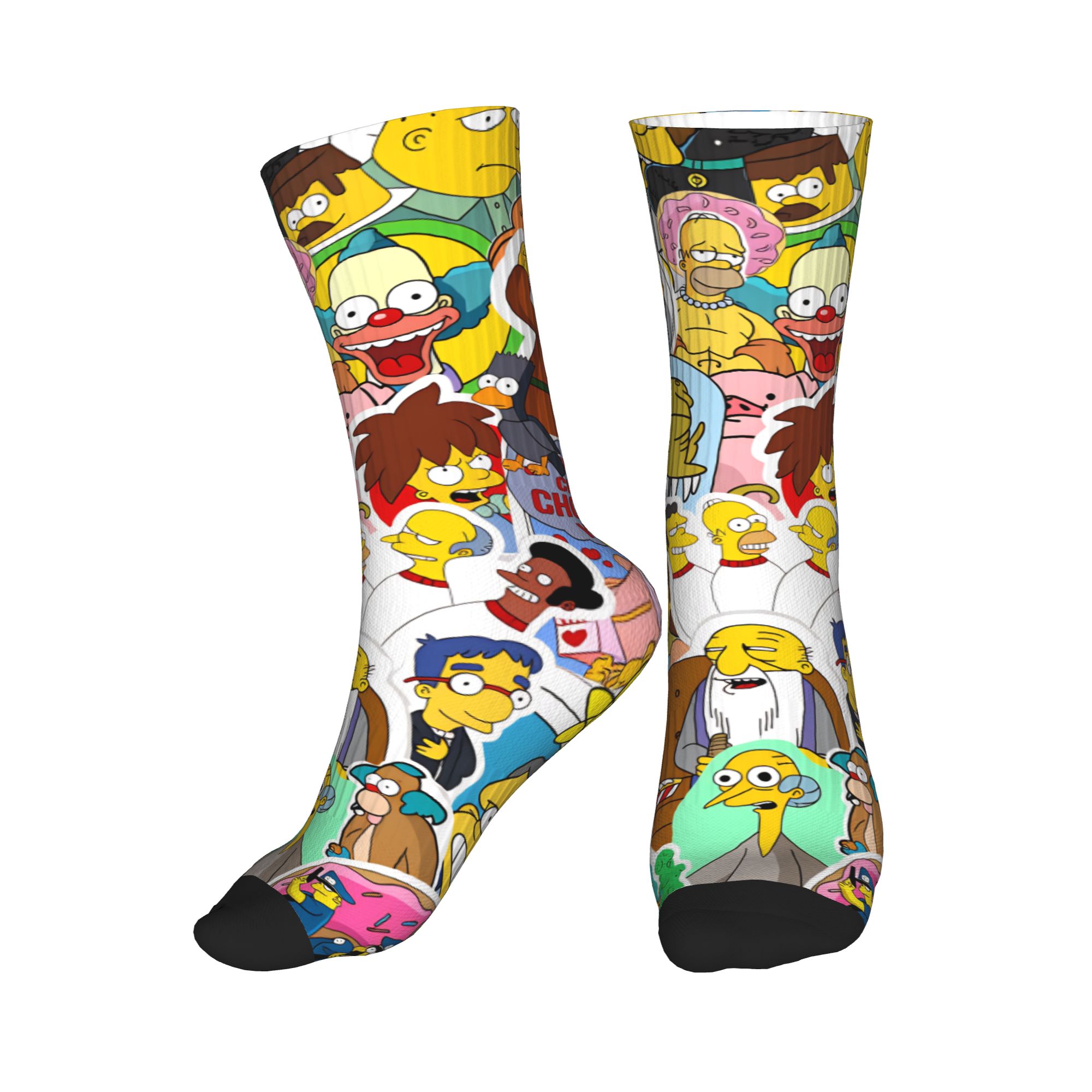 Men'S Fashion Youtube - Grappige S-Simpsons Collage-sokken met alle personages