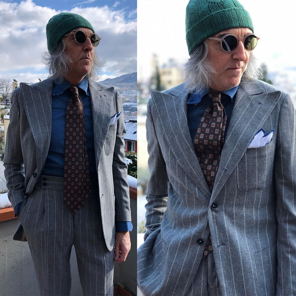 Mens Fashion Trajes - Mannen Pak Streep 2-delig Single Breasted
