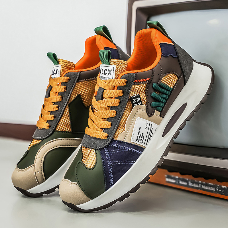 Men Fashion Korean Style - Trendy witte sneakers in Koreaanse stijl