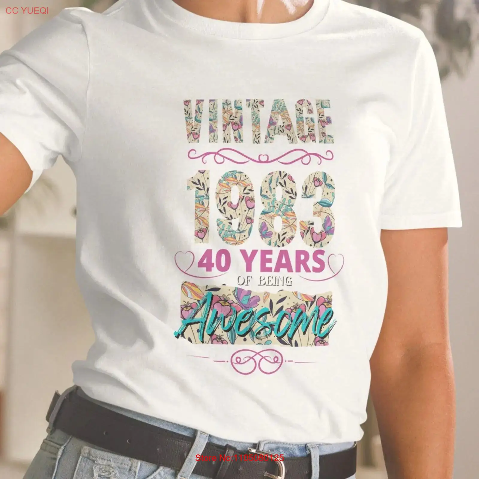 Men'S Fashion At 40 - Vintage 1983 T-shirt 40e verjaardag Geweldig