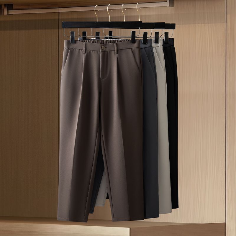 Men'S Dress Pants Fashion - Heren Slim Fit Pakbroek Lente Zomer