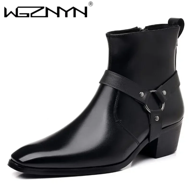 Men'S Fashion For Wedding - 2026 Herenmode Ontwerper Chelsea Laarzen Luxe
