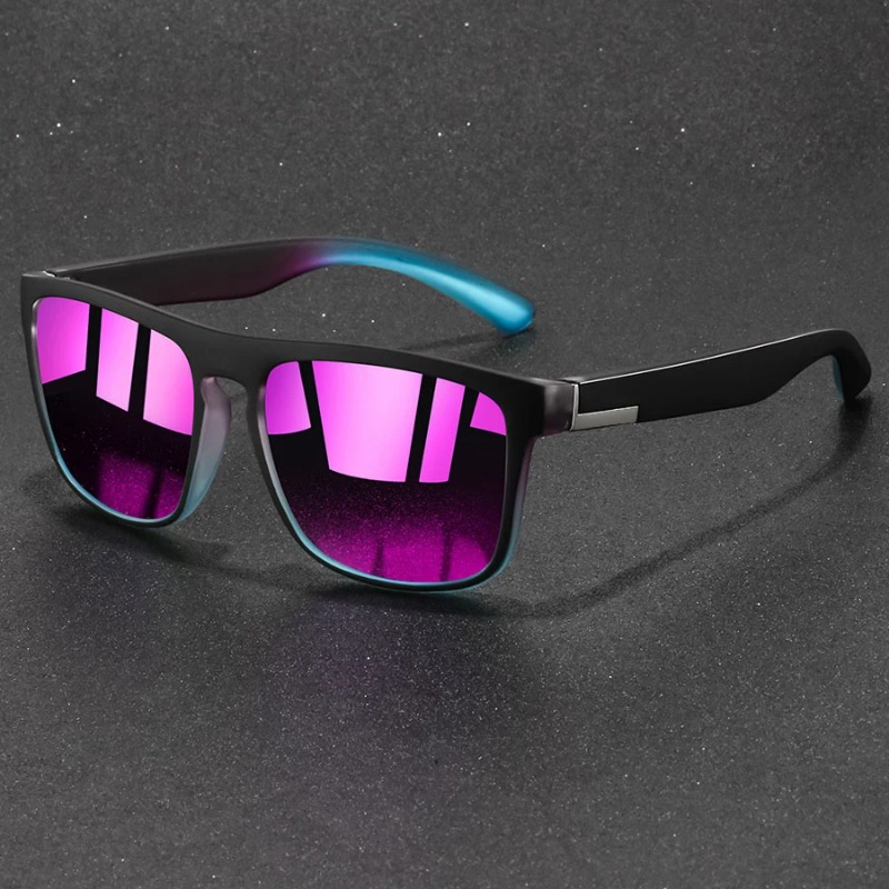 Men'S Fashion Glasses - Mode Vintage Vierkante Sportzonnebril Mannen Vrouwen