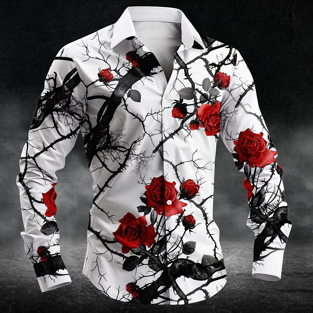 Men'S Spring Fashion - Mode pruimenbloesem patroon 3d print heren