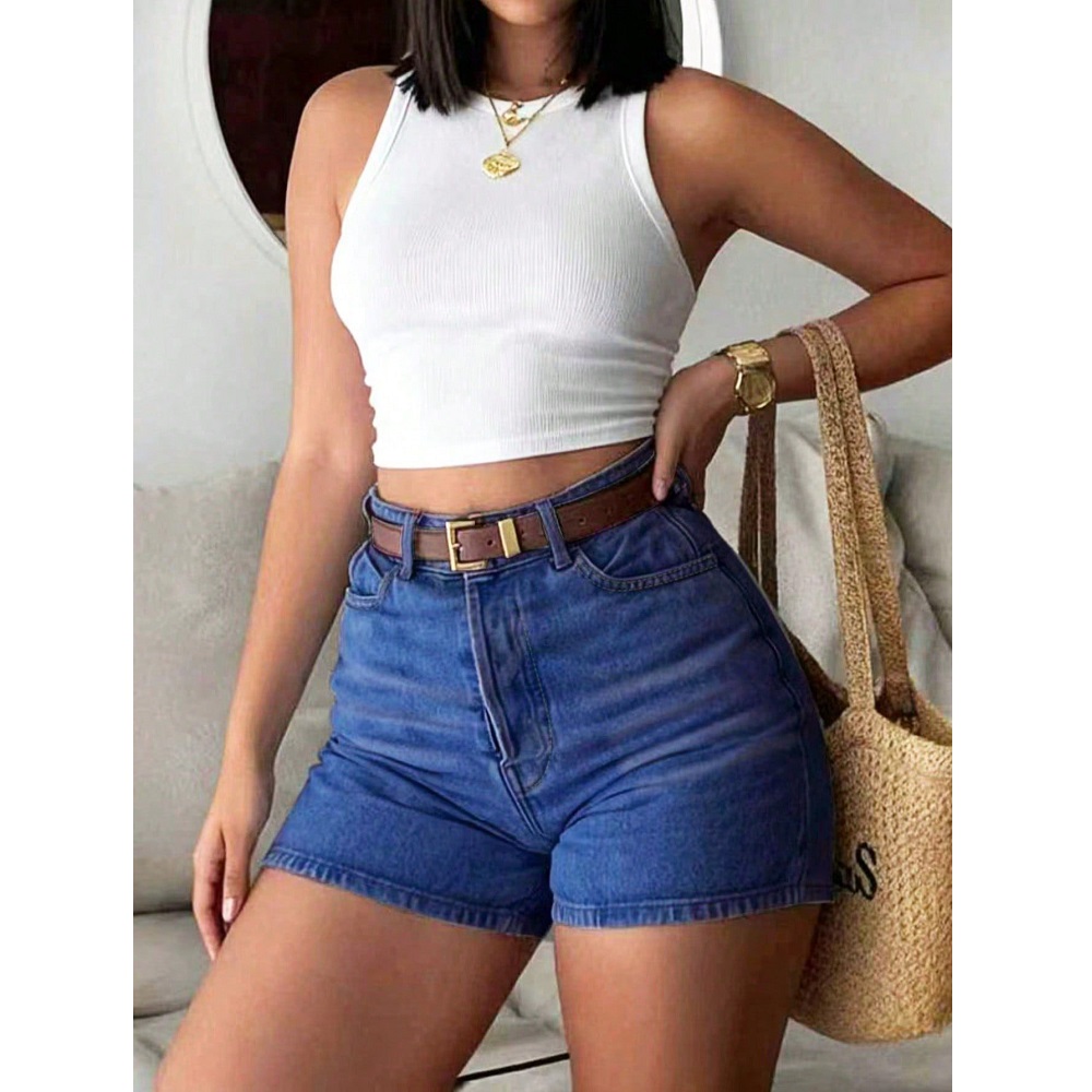 Dames zomer denim shorts hoge  - Skinny Jeans Ripped recensie en prijs