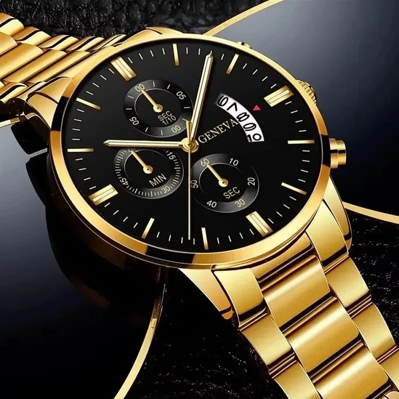 Luxe roestvrijstalen heren kal - Mens Fashion Blog recensie en prijs