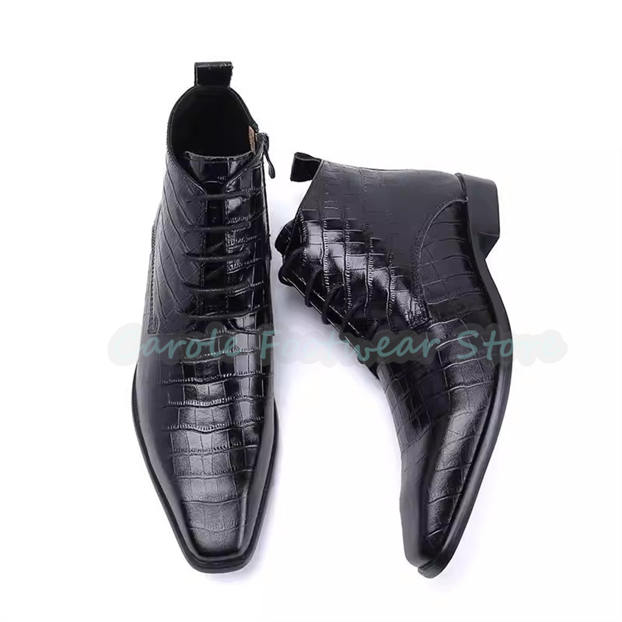 Mode lederen enkellaarzen voor - Men'S Fashion For Wedding recensie en prijs