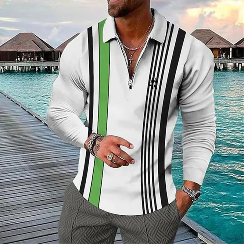 Heren poloshirt Polo met rits  - Mens Fashion Quarter Zip recensie en prijs