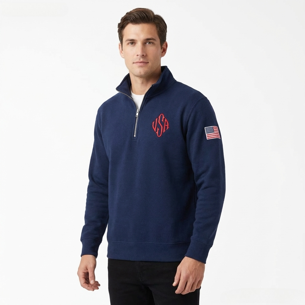 Quarter Zip Sweatshirt Y2K Mar - Mens Fashion Quarter Zip recensie en prijs
