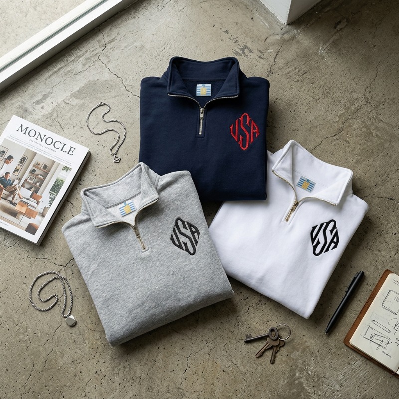 Quarter Zip Sweatshirt Y2K Mar - Mens Fashion Quarter Zip recensie en prijs
