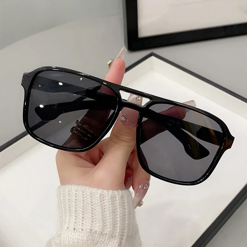 Vierkante dubbele bruggen zonn - Men'S Fashion Glasses recensie en prijs