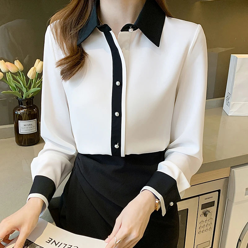 Wit Chiffon Shirt voor Vrouwen - Men Fashion Korean Style recensie en prijs