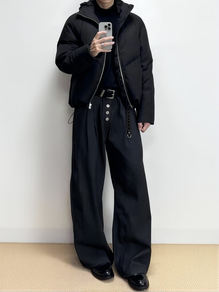 Oude stijl heren wijde pijpen  - Men'S Dress Pants Fashion recensie en prijs