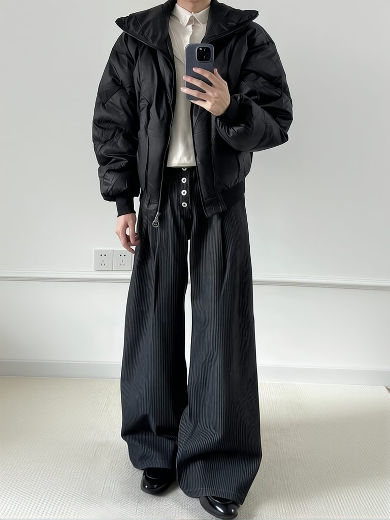 Oude stijl heren wijde pijpen  - Men'S Dress Pants Fashion recensie en prijs