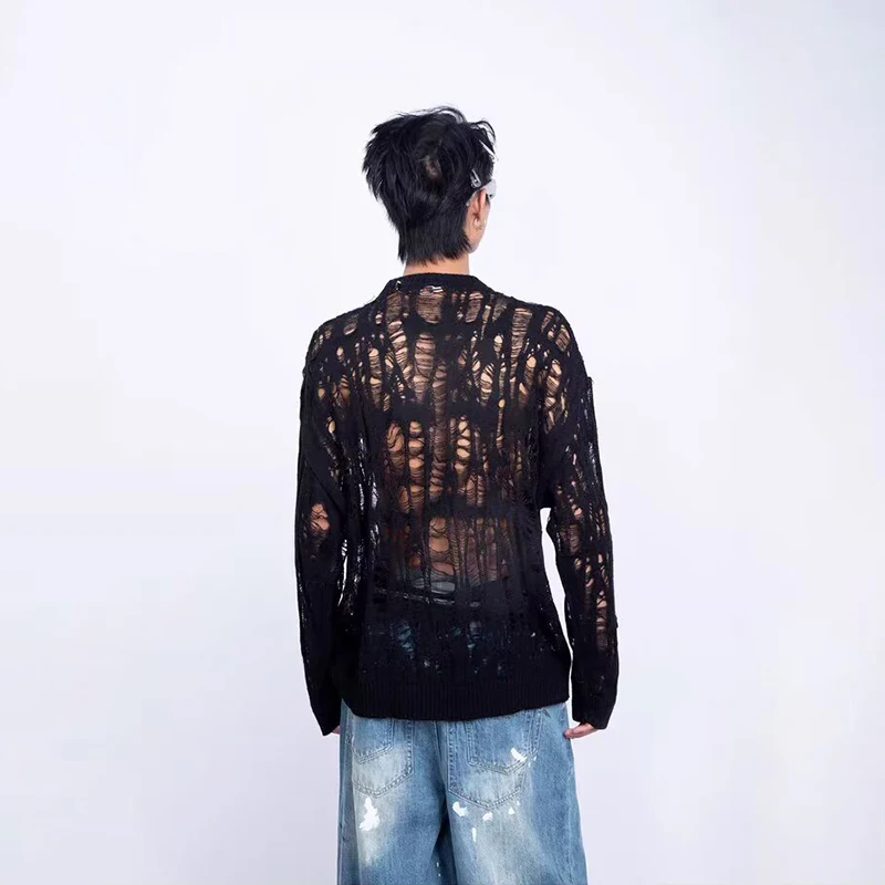 Vintage Ripped Hollow Out Mesh - Mens Fashion Mullet recensie en prijs