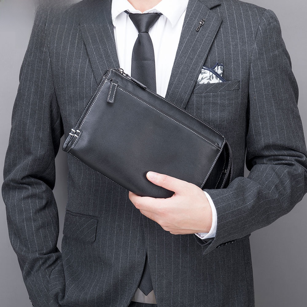Modieuze lederen handtas voor  - Men Fashion Korean Style recensie en prijs