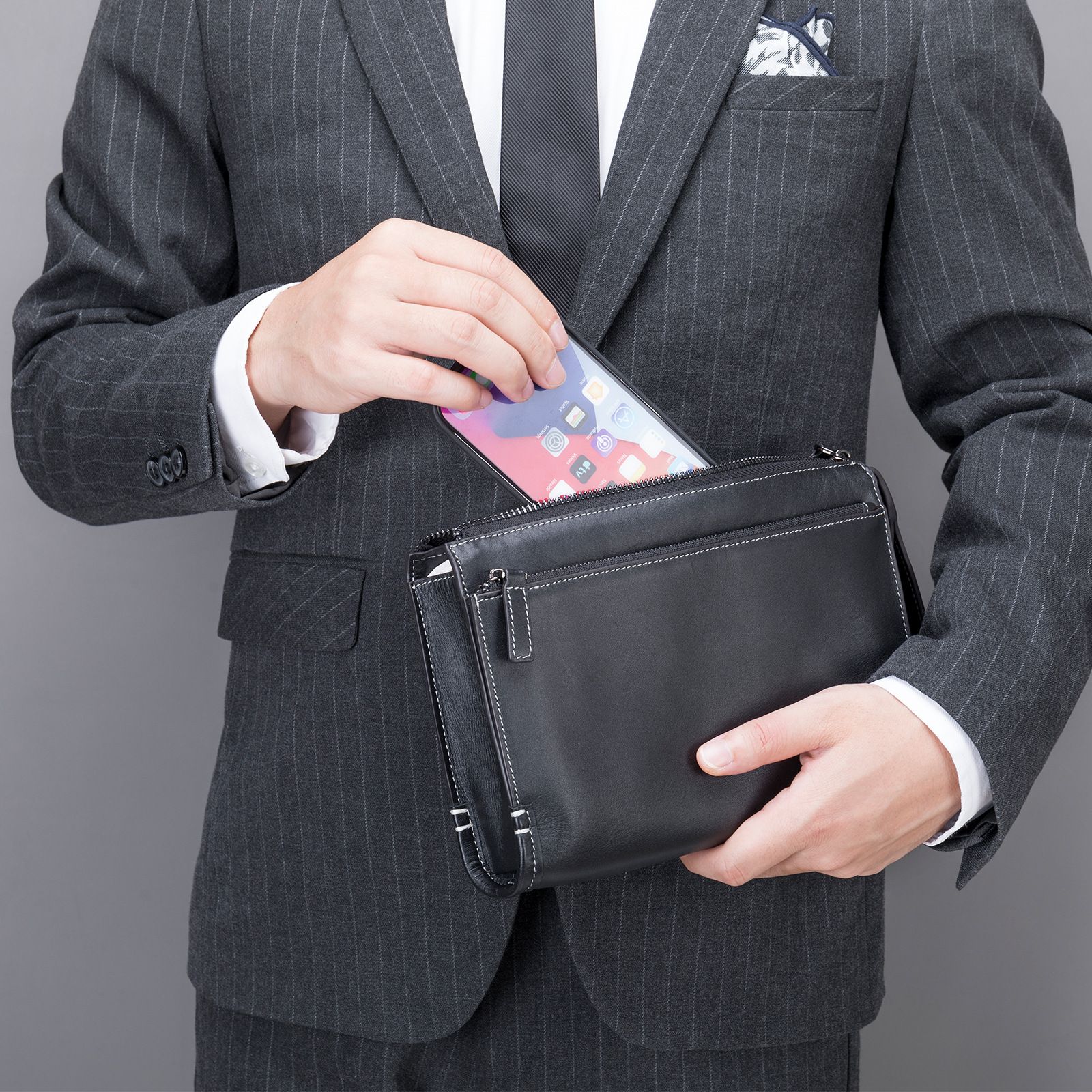 Modieuze lederen handtas voor  - Men Fashion Korean Style recensie en prijs