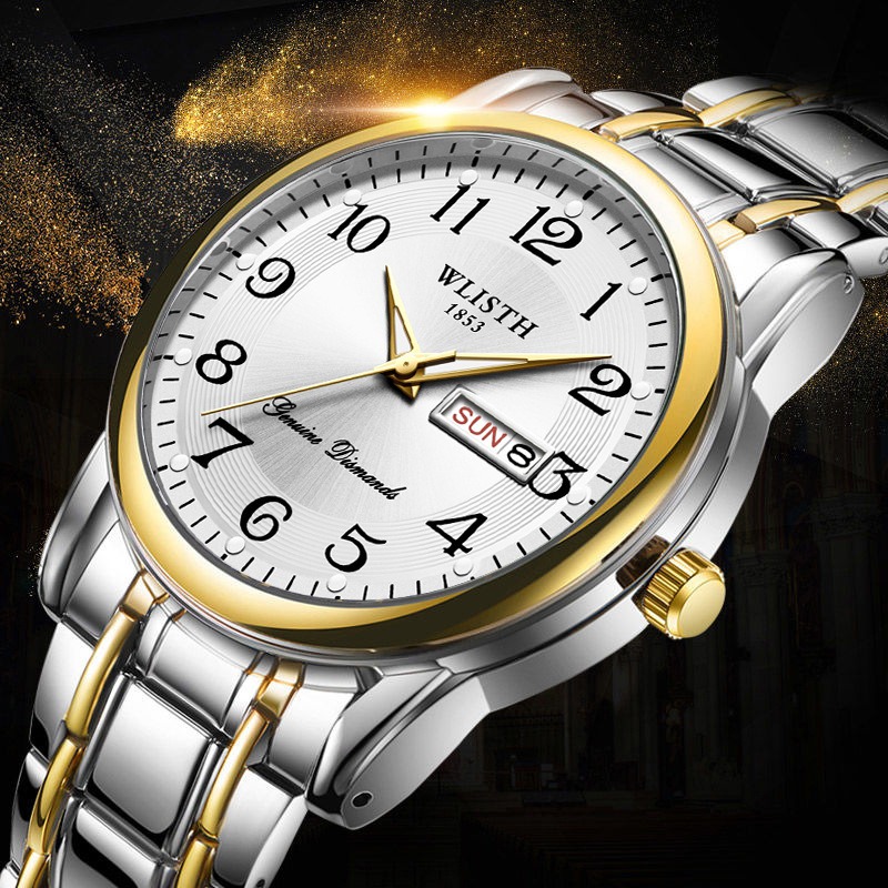 Luxe heren quartz horloge digi - Mens Fashion Blog recensie en prijs