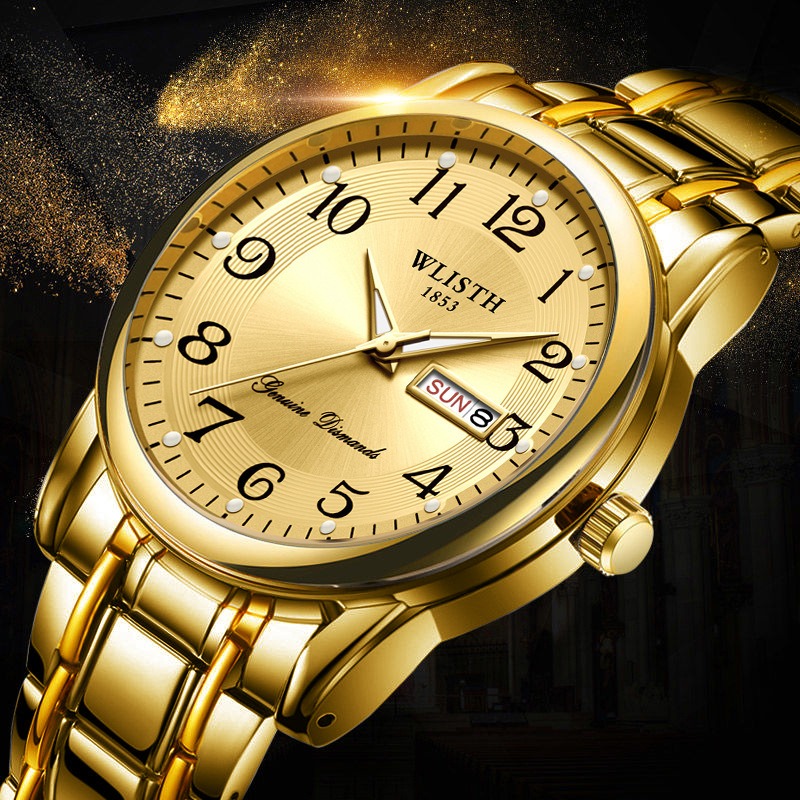 Luxe heren quartz horloge digi - Mens Fashion Blog recensie en prijs