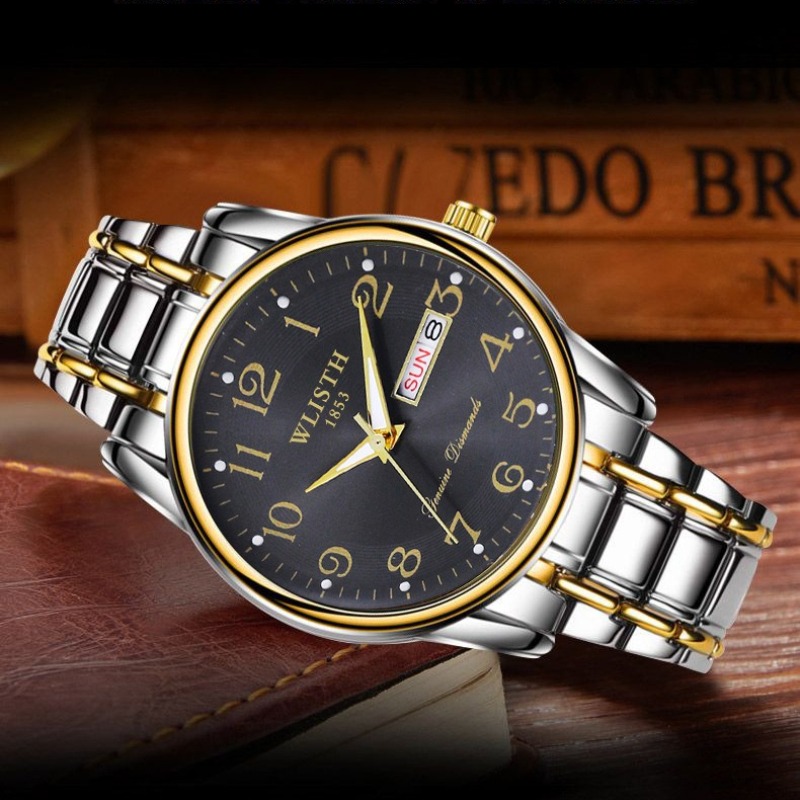 Luxe heren quartz horloge digi - Mens Fashion Blog recensie en prijs