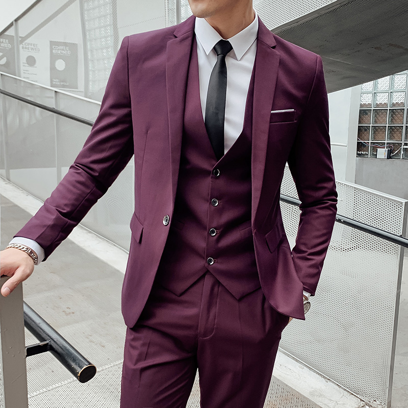 Pak (Blazer+Vest+Broek) Heren  - Men'S Dress Pants Fashion recensie en prijs
