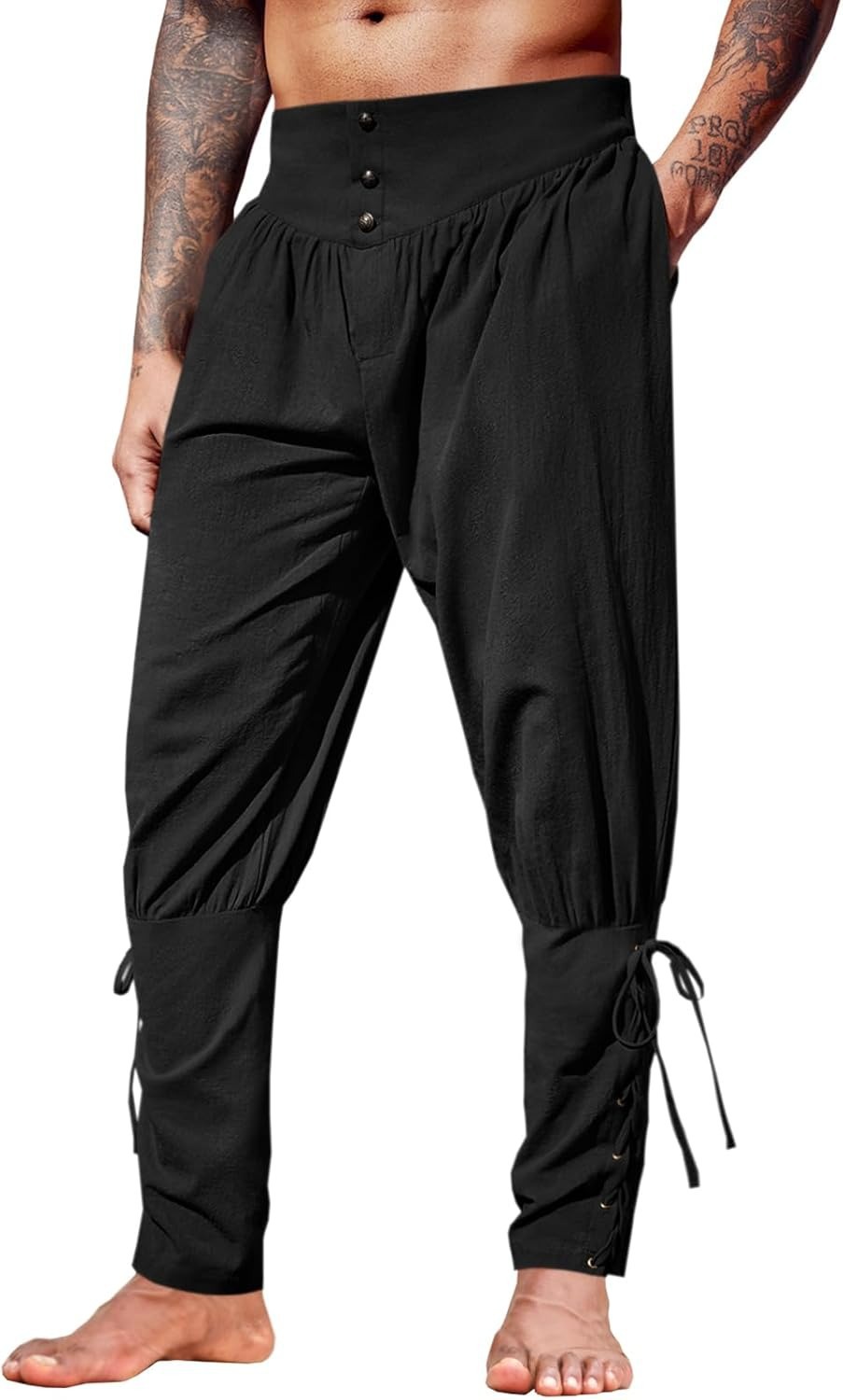 Middeleeuwse linnen enkelbroek - Men'S Dress Pants Fashion recensie en prijs