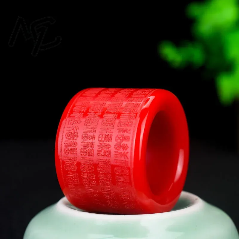 Natural RED Jade Ring Heart Me - Men'S Fashion For Wedding recensie en prijs