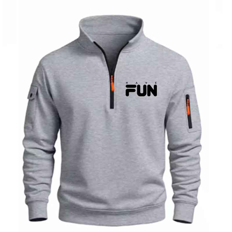 Heren Sweatshirt met Kwart Rit - Mens Fashion Quarter Zip recensie en prijs