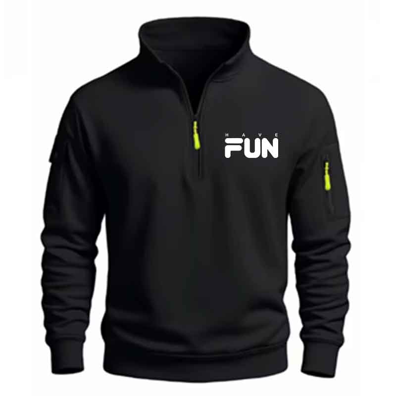 Heren Sweatshirt met Kwart Rit - Mens Fashion Quarter Zip recensie en prijs