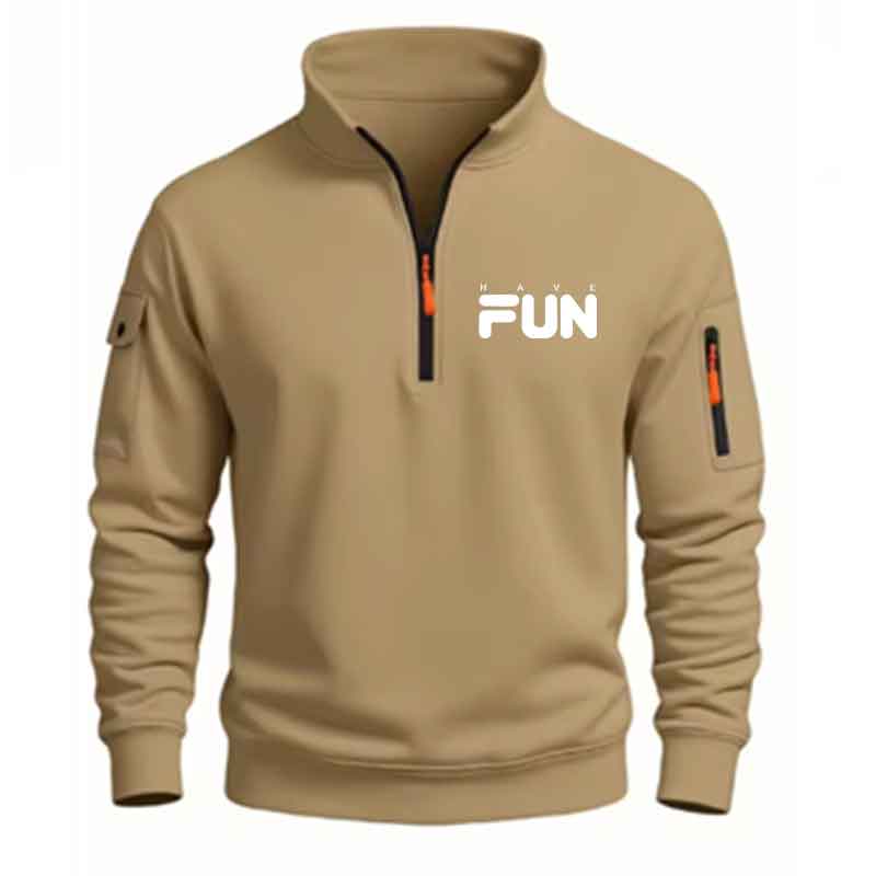 Heren Sweatshirt met Kwart Rit - Mens Fashion Quarter Zip recensie en prijs