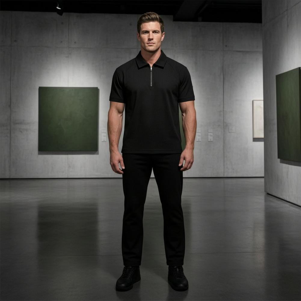 2026 Mode Heren Kwart-Rits T-s - Mens Fashion Quarter Zip recensie en prijs