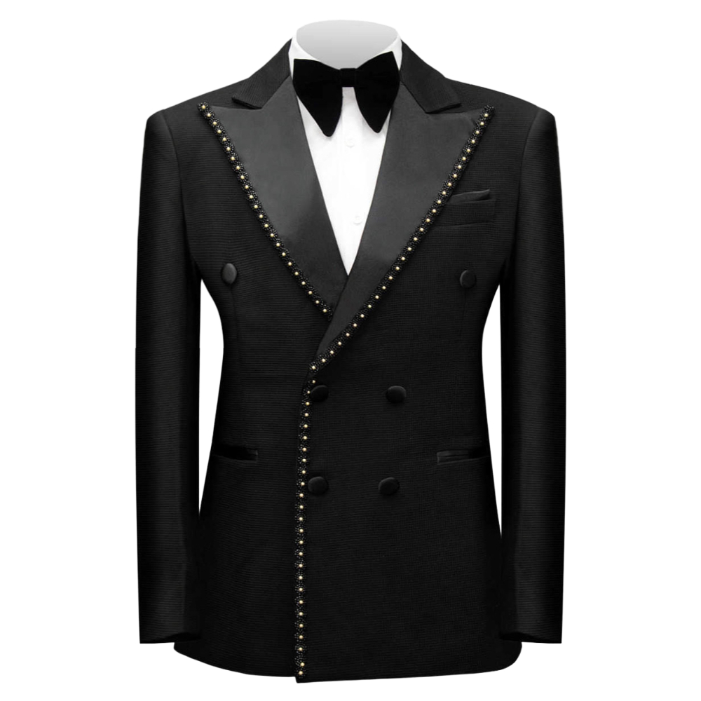 Dubbelgeknoopte, met kralen ve - Men'S Dress Pants Fashion recensie en prijs