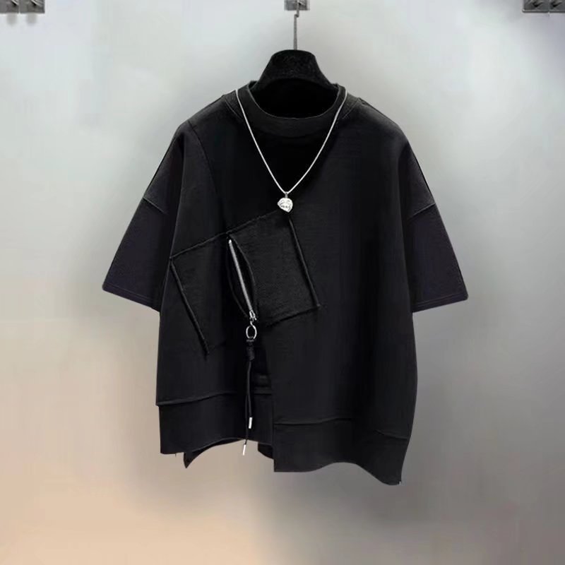 QICHE Heren T-shirt met zak, r - Mens Fashion Quarter Zip recensie en prijs