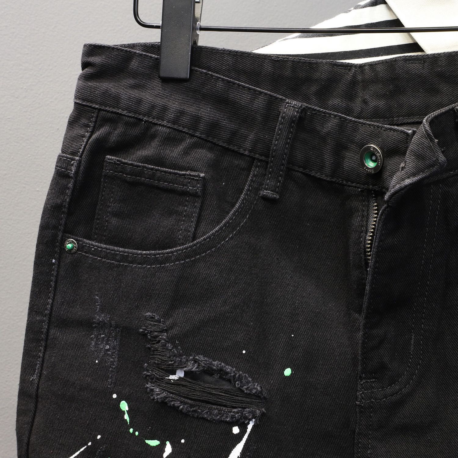 Skinny korte jeansbroek voor h - Skinny Jeans Ripped recensie en prijs