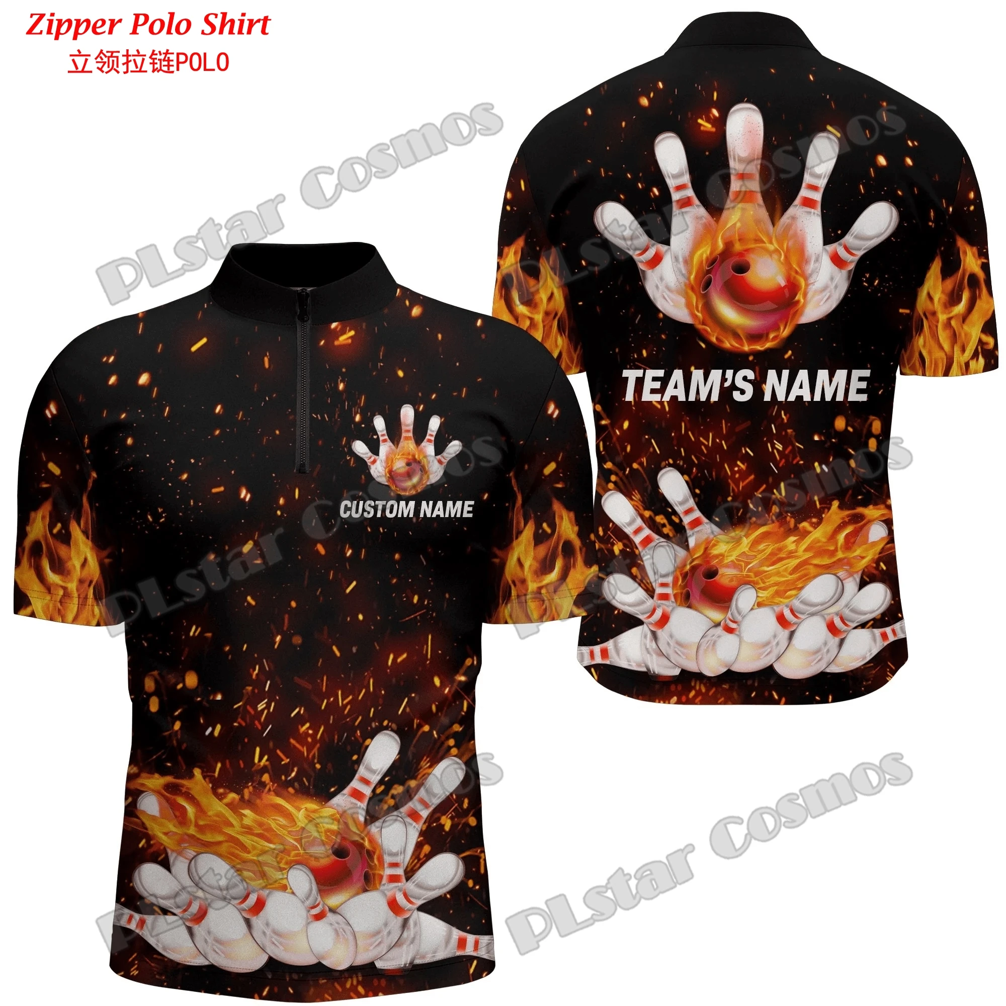 Op maat met naam Bowling Team  - Mens Fashion Quarter Zip recensie en prijs