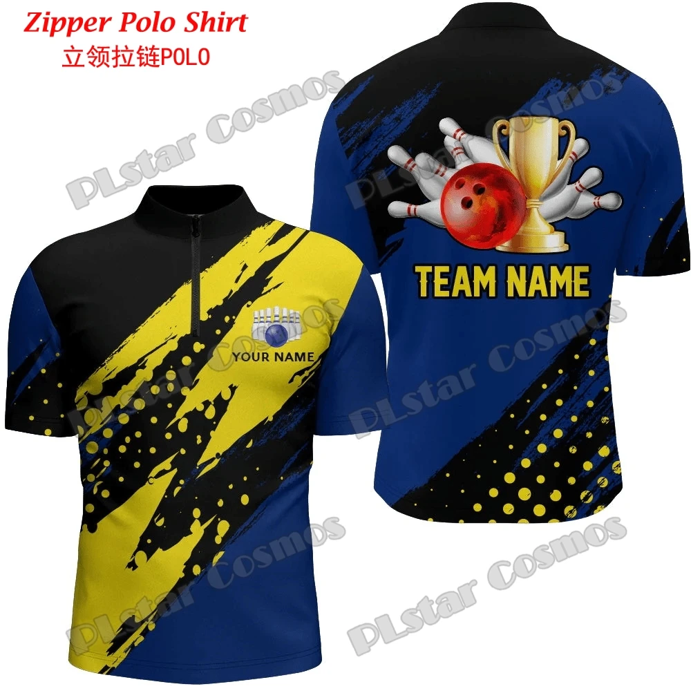 Op maat met naam Bowling Team  - Mens Fashion Quarter Zip recensie en prijs