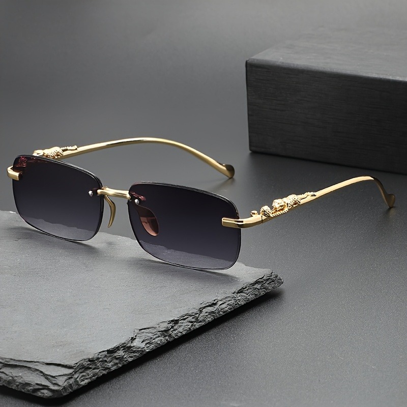 Mode randloze metalen zonnebri - Men'S Fashion Glasses recensie en prijs