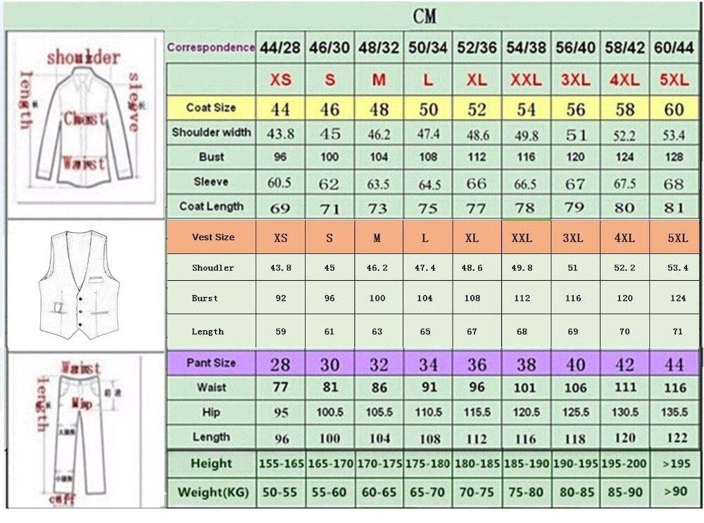 Op maat gemaakt nieuw heren 2- - Mens Fashion Trajes recensie en prijs