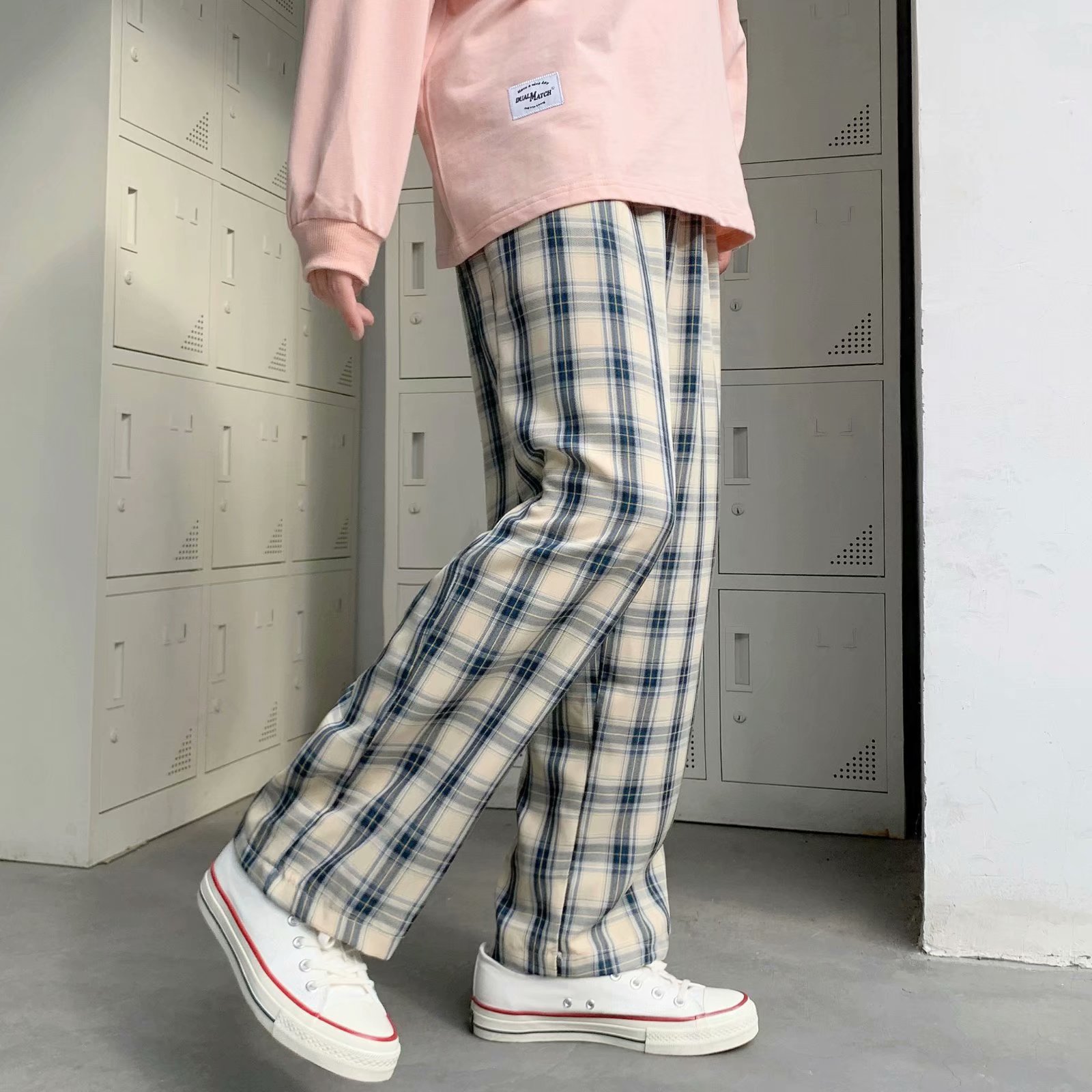 Heren geruite broek Koreaanse  - Men Fashion Korean Style recensie en prijs